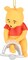 Tree Buddees Winne The Pooh Caught in a Bear Trap Funny Christmas Ornament Decoration